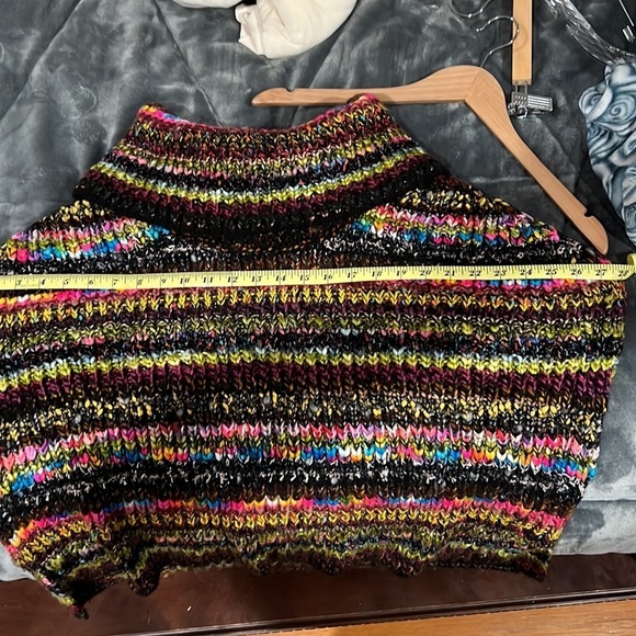 NWT Anthropologie sparkle sweater vest poncho - Picture 6 of 7